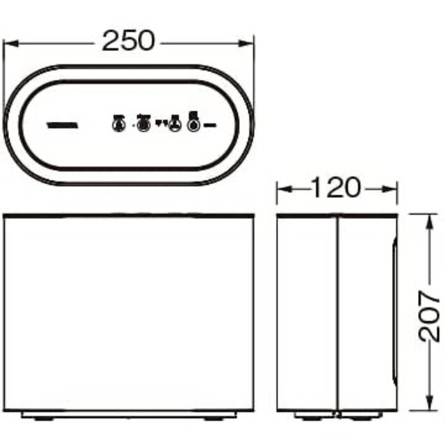 ウイルス抑制・除菌脱臭用ＵＶ-ＬＥＤ光触媒装置 ＵＶｉｓｈ CSD-B03