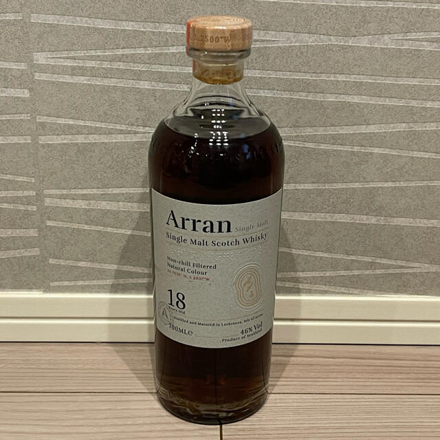 ウイスキーARRAN アラン18年 700ml 46度 新品未開封 箱付き