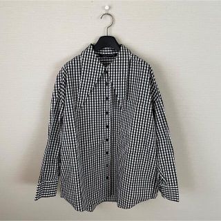 ザラ(ZARA)のZARA ザラ　ビッグカラーブラウス　ギンガムチェックシャツ(シャツ/ブラウス(長袖/七分))