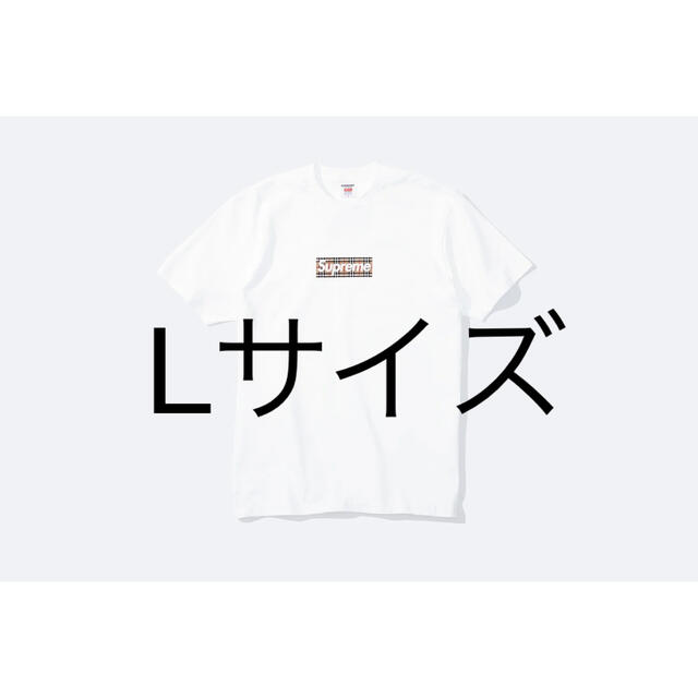 一番人気物 Box Burberry Supreme - Supreme Logo White L Tee Tシャツ