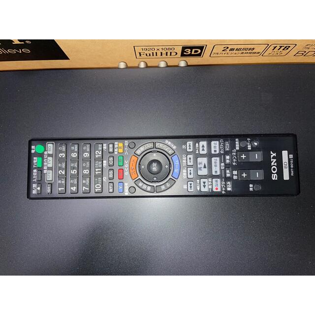 SONY ブルーレイディスク DVDレコーダー BDZ-EW1000 スマホ/家電/カメラのテレビ/映像機器(ブルーレイレコーダー)の商品写真