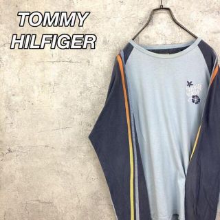 トミーヒルフィガー(TOMMY HILFIGER)の希少 90s トミーヒルフィガー ロンT プリントロゴ 美品(Tシャツ/カットソー(七分/長袖))