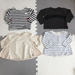 【送料無料】女の子トップス4点セット♡まとめ売り　100cm(Tシャツ/カットソー)