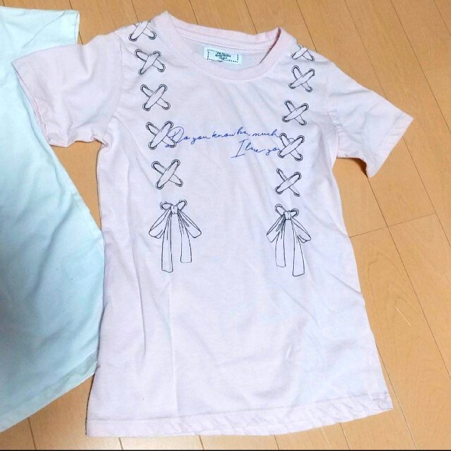 ikka(イッカ)のかな様専用♪130cm／イッカの半袖Tシャツ2枚セット／ikka キッズ/ベビー/マタニティのキッズ服女の子用(90cm~)(Tシャツ/カットソー)の商品写真