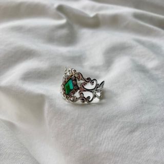 グリモワール(Grimoire)の୨୧ Vintage rétro firegreen lace ring(リング)