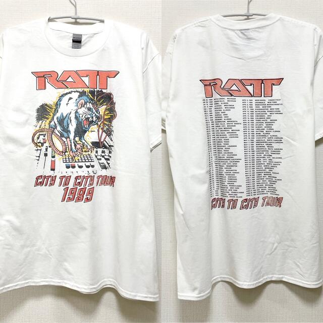 RATT Tシャツ バンドTシャツ ラット Tee ツアーTシャツ 1989 Tシャツ+カットソー(半袖+袖なし)
