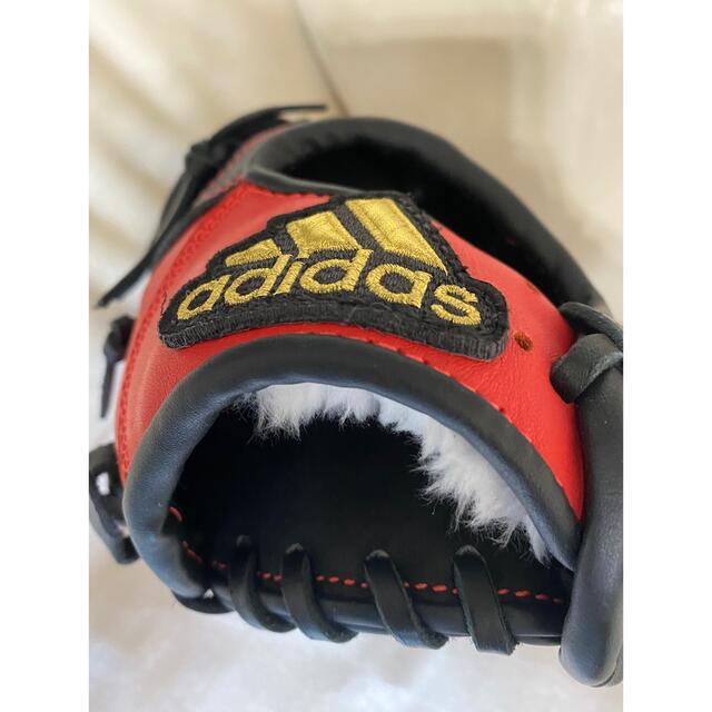 adidas(アディダス)の新品未使用⭐️adidas 少年野球 軟式 グローブ 本革 左投げ用 Ｓサイズ スポーツ/アウトドアの野球(グローブ)の商品写真