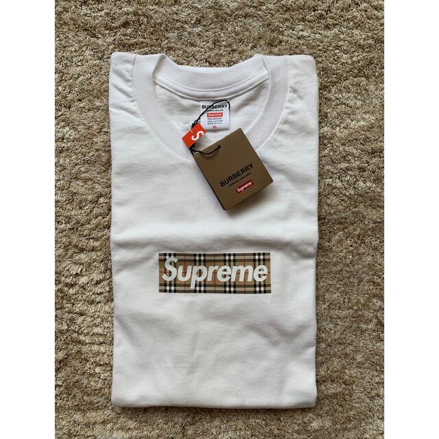新作揃え Supreme - Tee Logo Box Burberry supreme Tシャツ/カットソー(半袖/袖なし)