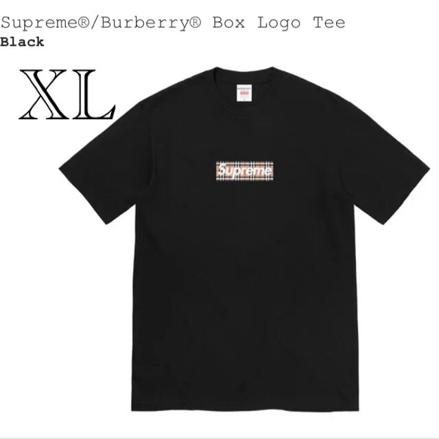 Supreme / Burberry Box Logo Tee 黒