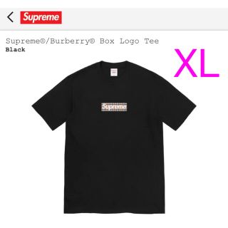 シュプリーム(Supreme)のSupreme Burberry Box Logo Tee Black XL(Tシャツ/カットソー(半袖/袖なし))