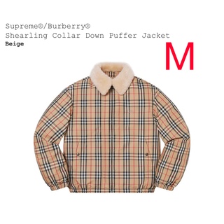 シュプリーム(Supreme)のSupreme / Burberry Down Puffer Jacket  M(ダウンジャケット)