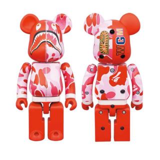 アベイシングエイプ(A BATHING APE)の超合金 BE@RBRICK BAPE CAMO SHARK PINK(フィギュア)