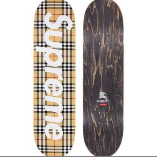 シュプリーム(Supreme)のSupreme /Burberry Skateboard ベージュ  デッキ(スケートボード)