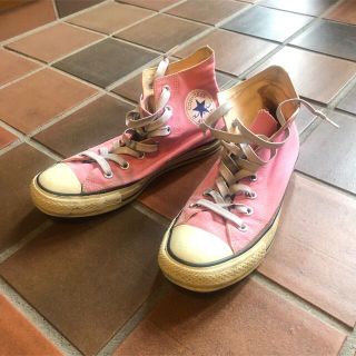 コンバース(CONVERSE)のコンバース　ハイカットスニーカー　ピンク(スニーカー)