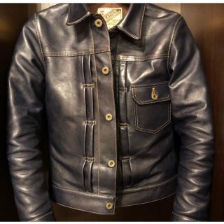 Y'2 LEATHER Y2レザー インディゴホース 1stGジャンタイプの通販 by