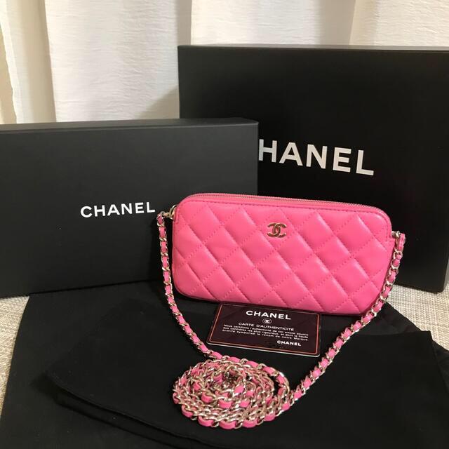 【美品】 CHANEL シャネル　マトラッセ チェーンウォレット