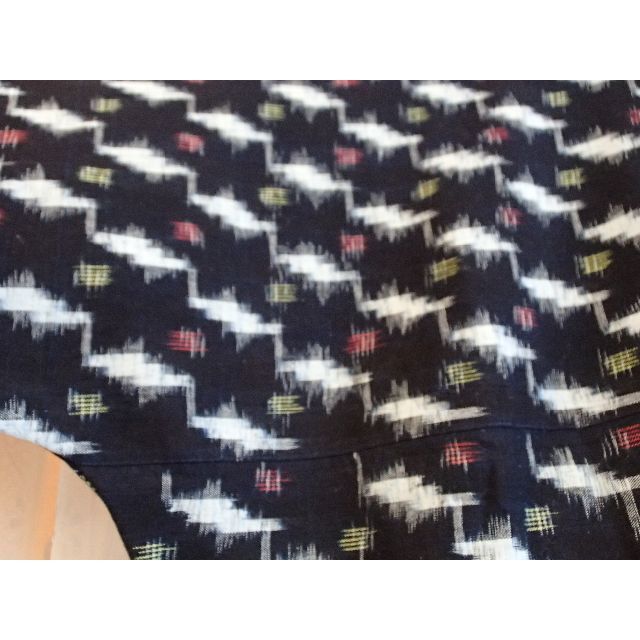 ハンドメイド 着物リメイク 絣チュニック ハンドメイド 着物リメイク 絣チュニック
