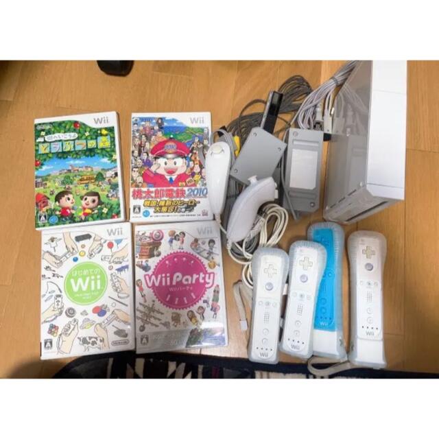 【匿名配送】Nintendo Wii 白 カセット4本セット