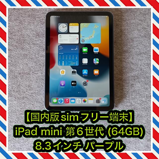 人気メーカー・ブランド mini 【国内版simフリー】iPad - Apple 第6