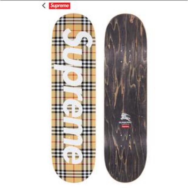 Supreme(シュプリーム)のSupreme /Burberry Skateboard ベージュ  デッキ スポーツ/アウトドアのスポーツ/アウトドア その他(スケートボード)の商品写真