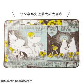 ムーミン(MOOMIN)の【リンネル 2022年3月号付録】ムーミン谷の仲間達 あったかBIGブランケット(おくるみ/ブランケット)