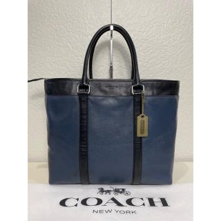 コーチ(COACH)の格安　定価10万　コーチ ビジネス　トートバッグ　レザー　バッグ　メンテ済み(ビジネスバッグ)