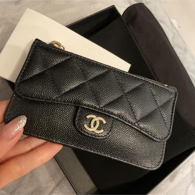 新品 未使用　CHANEL フラグメントケース　シャネル　コイン カード 財布黒