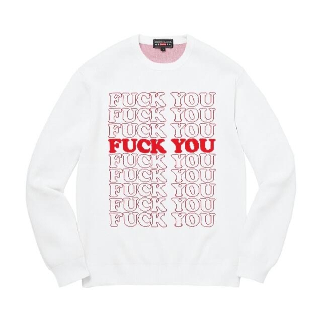 hysteric glamor×supreme fuck you ニット