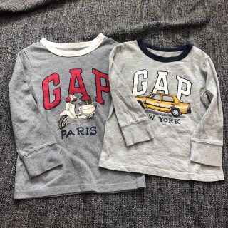 ギャップキッズ(GAP Kids)の2枚セット　gap ロングTシャツ(Tシャツ/カットソー)