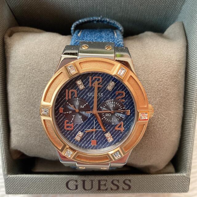 GUESS - 【GUESS】デニム腕時計の通販 by s's ｜ゲスならラクマ