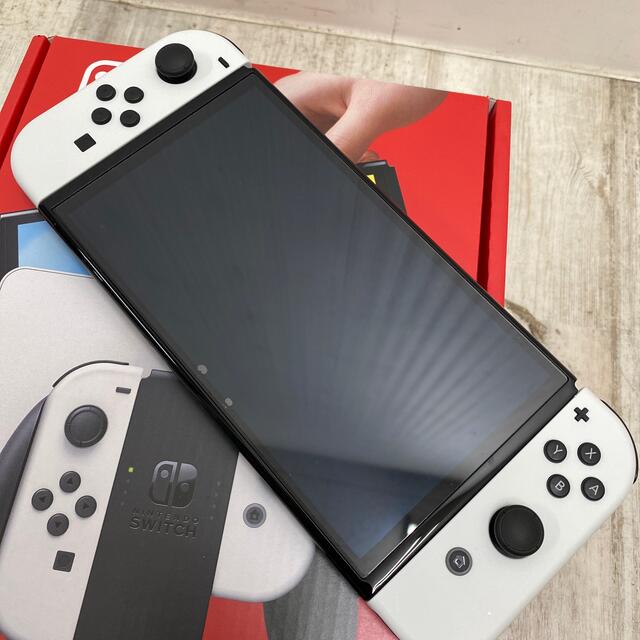 美品☆ニンテンドー スイッチ 有機EL ホワイトゲームソフト/ゲーム機本体