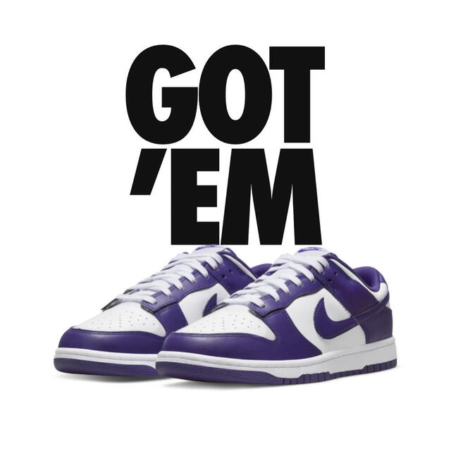 NIKE(ナイキ)のNike Dunk Low Championship Court Purple メンズの靴/シューズ(スニーカー)の商品写真