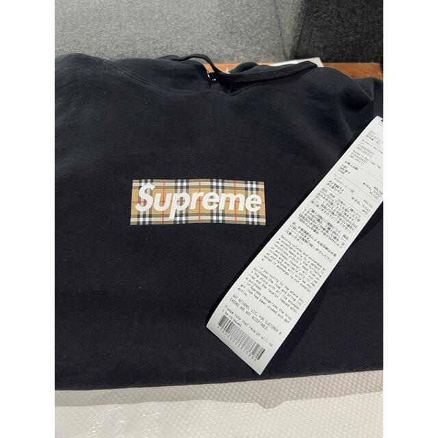 Supreme Burberry Box Logo Hooded パーカー M 大人も着やすいシンプル