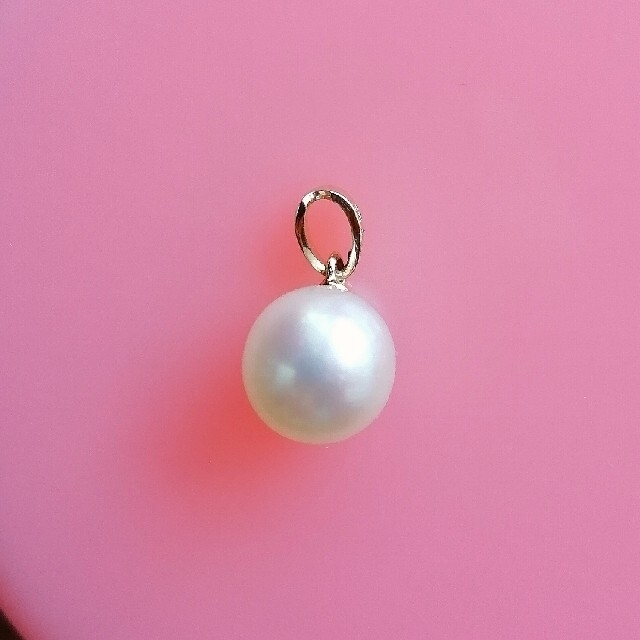 レディース ミキモト MIKIMOTO 一粒パールネックレス トップK14YG 8.5 ...