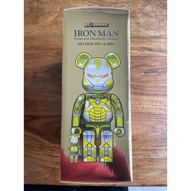 BE@RBRICK(ベアブリック)のBE@RBRICK IRONMAN REVERSE100％&400％ エンタメ/ホビーのフィギュア(その他)の商品写真