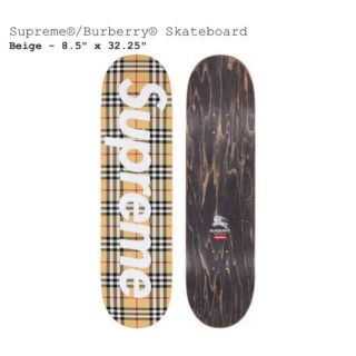 シュプリーム(Supreme)のSupreme / Burberry Skateboard Beige(スケートボード)