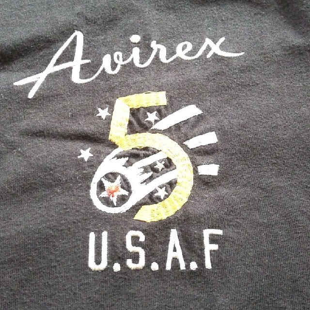 AVIREX(アヴィレックス)の大きいサイズ AVIREX 刺繍長袖Tシャツ 3L メンズのトップス(Tシャツ/カットソー(七分/長袖))の商品写真