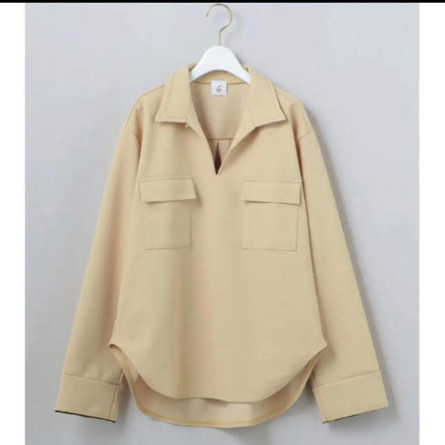 6 (ROKU)(ロク)の［roku］skipper shirts レディースのトップス(シャツ/ブラウス(長袖/七分))の商品写真