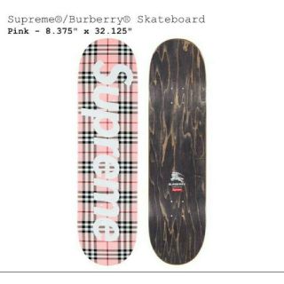 シュプリーム(Supreme)のSupreme Burberry Skateboard Pink(その他)