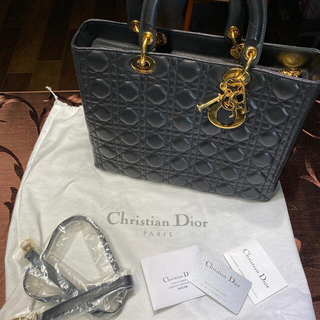 クリスチャンディオール(Christian Dior)のクリスチャンディオール　ハンドバッグラージ極美品(ハンドバッグ)