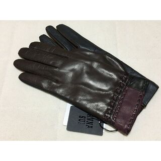 アナスイ(ANNA SUI)の74新品ANNA SUI 羊革クロスステッチ デザイン 手袋スマホ対応(手袋)