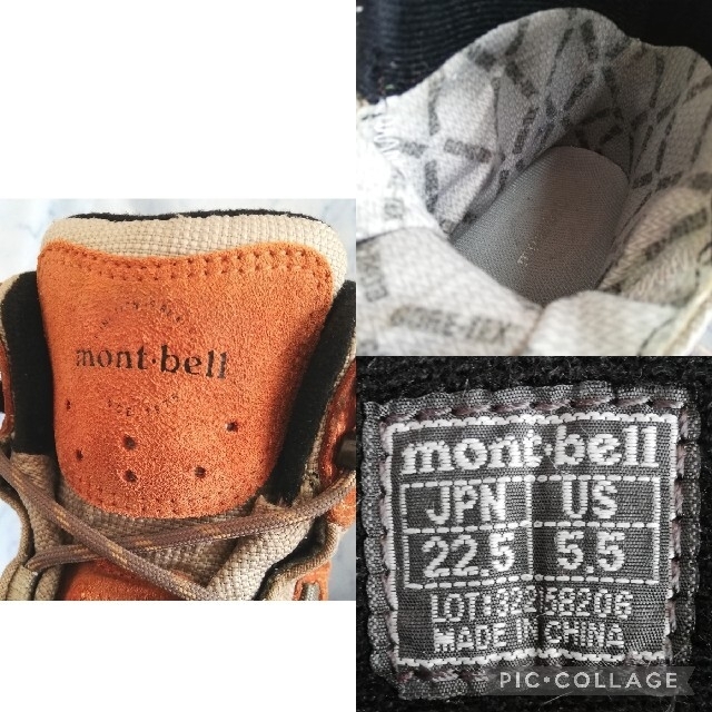 mont bell(モンベル)のモンベル ワオナブーツ ゴアテックスレディース オレンジ【★美品★セール！】 スポーツ/アウトドアのアウトドア(登山用品)の商品写真