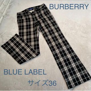 バーバリーブルーレーベル(BURBERRY BLUE LABEL)のR★さま専用☆BURBERRY ブルーレーベル　ノバチェック　パンツ　36(カジュアルパンツ)