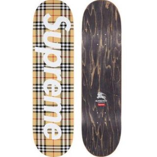 シュプリーム(Supreme)のsupreme Burberry skateboard デッキ beige(スケートボード)