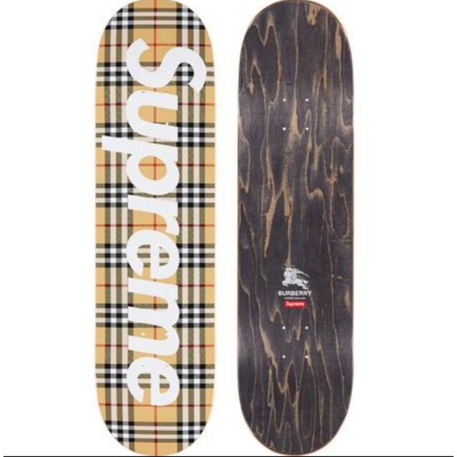 Supreme(シュプリーム)のsupreme Burberry skateboard デッキ beige スポーツ/アウトドアのスポーツ/アウトドア その他(スケートボード)の商品写真