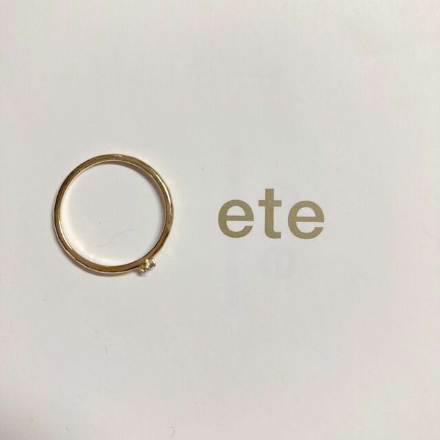 ete(エテ)のeteピンキーリング　 K10   5号 レディースのアクセサリー(リング(指輪))の商品写真