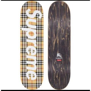 シュプリーム(Supreme)のsupreme Burberry skateboard デッキ beige(スケートボード)