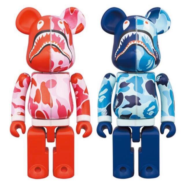 BAPE 超合金 BE@RBRICK ABC CAMO SHARK 2色