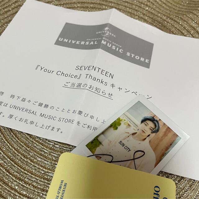 SEVENTEEN ジョシュア サイン チェキ