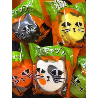 サントリー(サントリー)のサントリーボス カフェベース ねこねこキャップ 5種類 コンプリートセット(ノベルティグッズ)